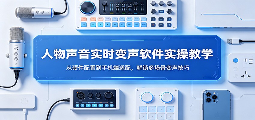 人物声音实时变声软件实操教学：从硬件配置到手机端适配，解锁多场景变声技巧-极客网创
