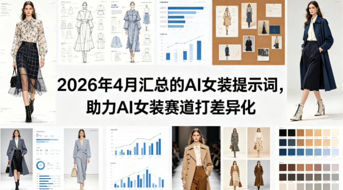 2026年4月汇总的AI女装提示词，助力AI女装赛道打差异化-极客网创