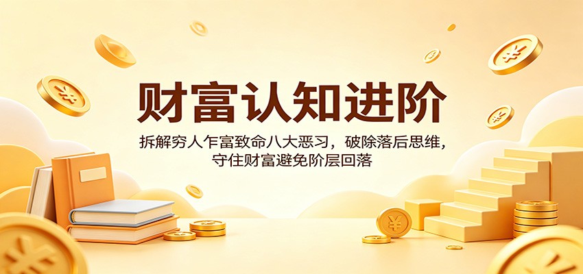 财富认知进阶：拆解穷人乍富致命八大恶习，破除落后思维，守住财富避免阶层回落-极客网创