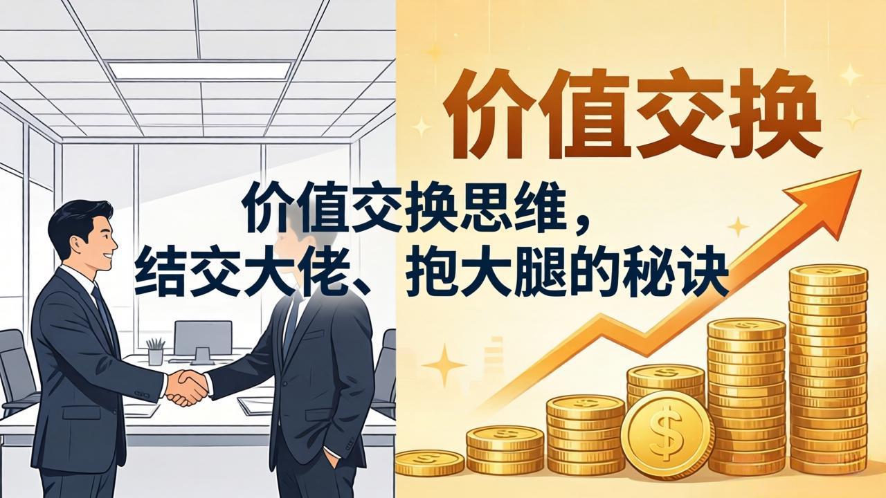 某付费文章：价值交换思维，结交大佬、抱大腿的秘诀-极客网创