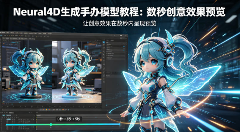 Neural4D生成手办模型教程，让创意效果在数秒内呈现预览-极客网创