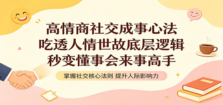 高情商社交成事心法：吃透人情世故底层逻辑，秒变懂事会来事高手-极客网创