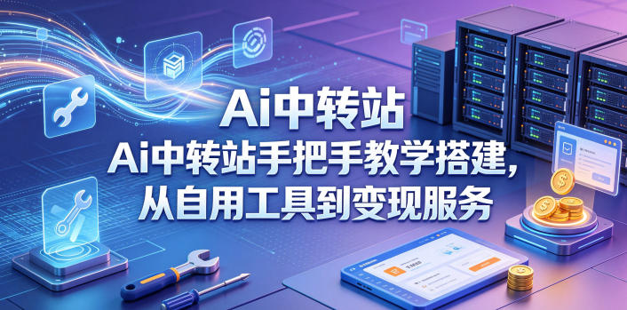 Ai中转站手把手教学搭建，从自用工具到变现服务-极客网创