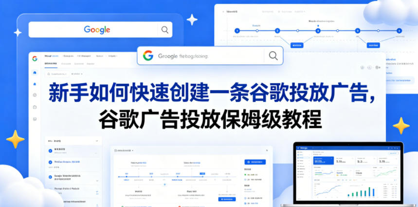 新手如何快速创建一条谷歌投放广告，谷歌广告投放保姆级教程-极客网创