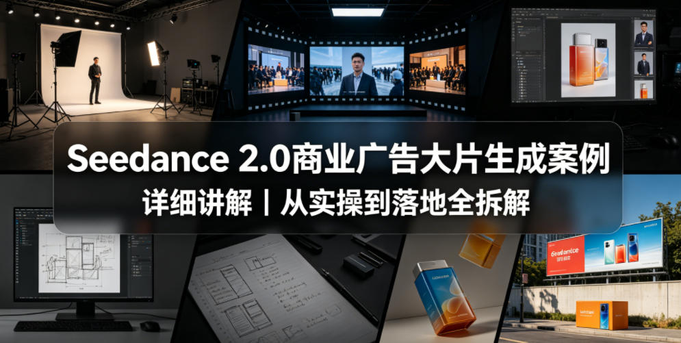 Seedance 2.0商业广告大片生成案例详细讲解｜从实操到落地全拆解-极客网创