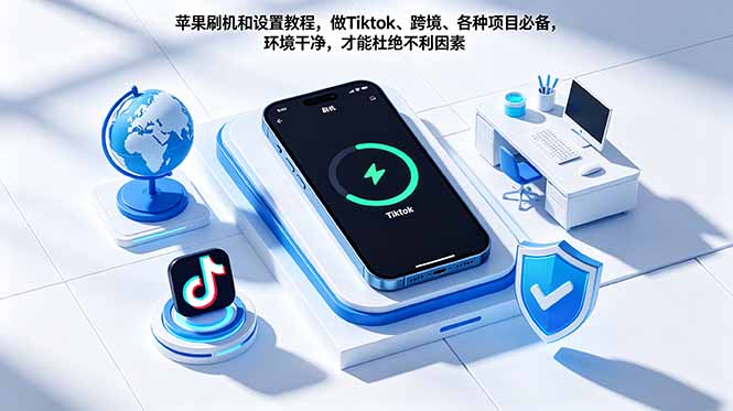 苹果刷机和设置教程,做Tiktok、跨境、各种项目必备,环境干净,才能杜绝不利因素-极客网创