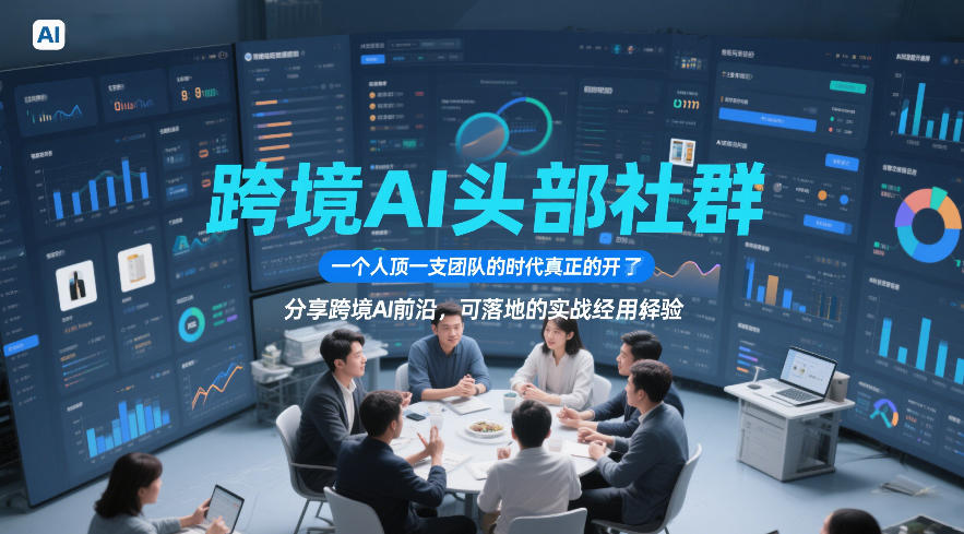 跨境AI头部社群，一个人顶一支团队的时代真正的开始了，分享跨境AI前沿，可落地的实战经验(更新5月23日)-极客网创