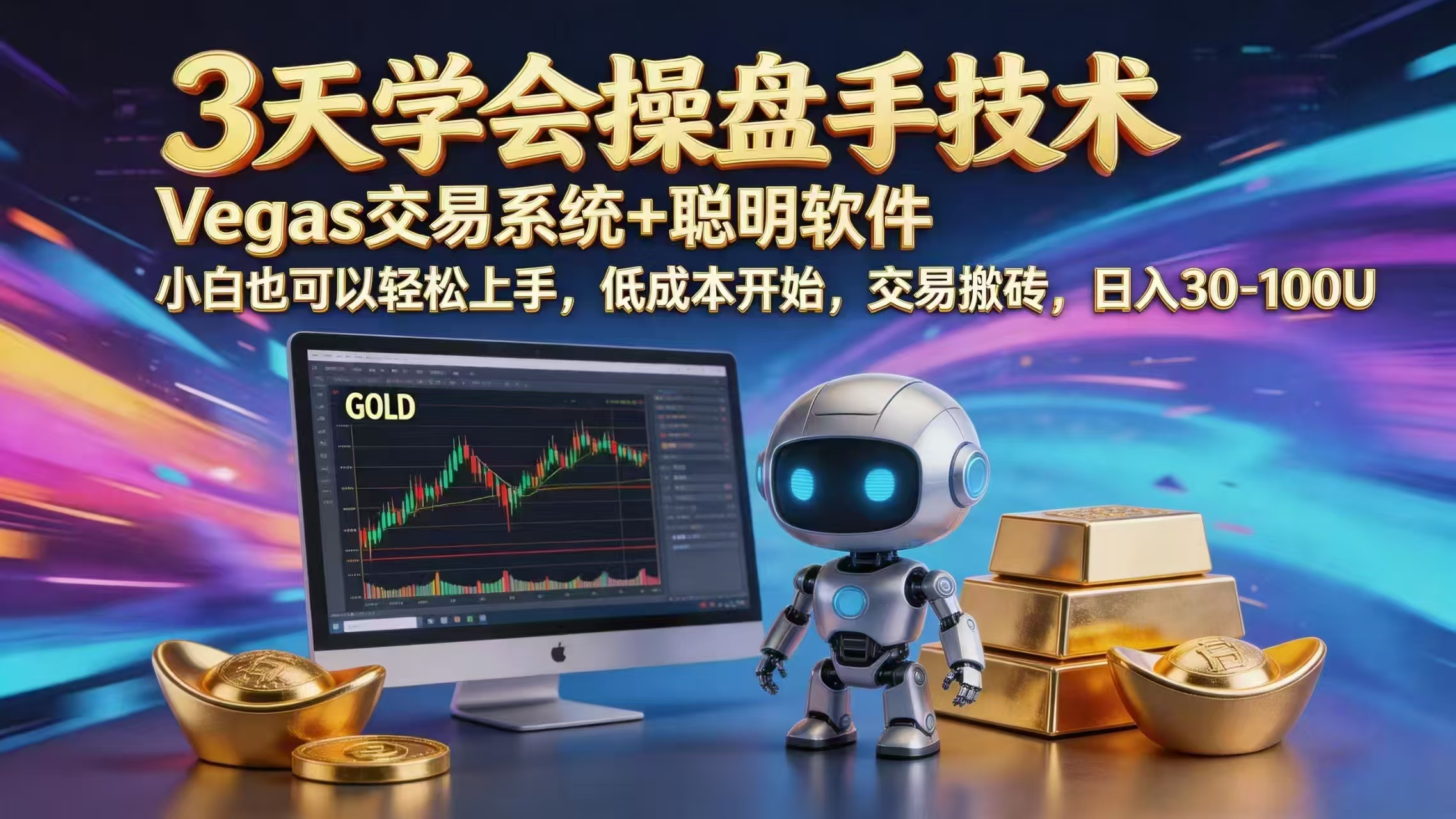 三天学会操盘手技术,vegas技术+聪明软件,小白也可以轻松上手,日入1000+-极客网创