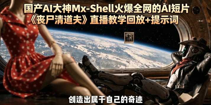 国产AI大神Mx-Shell火爆全网的AI短片《丧尸清道夫》直播教学回放+提示词-极客网创
