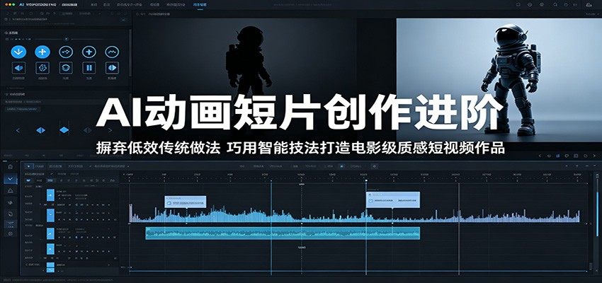 AI动画短片创作进阶:摒弃低效传统做法,巧用智能技法打造电影级质感短视频作品-极客网创