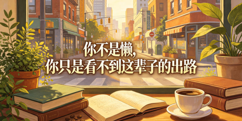 付费文章:你不是懒,你只是看不到这辈子的出路-极客网创