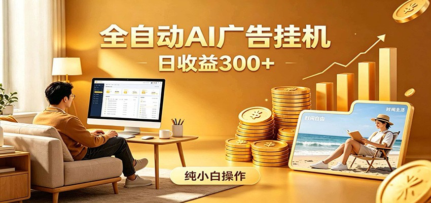 AI风口项目,全程解放双手,后台自动运行赚取收益,每天稳定收益300+-极客网创