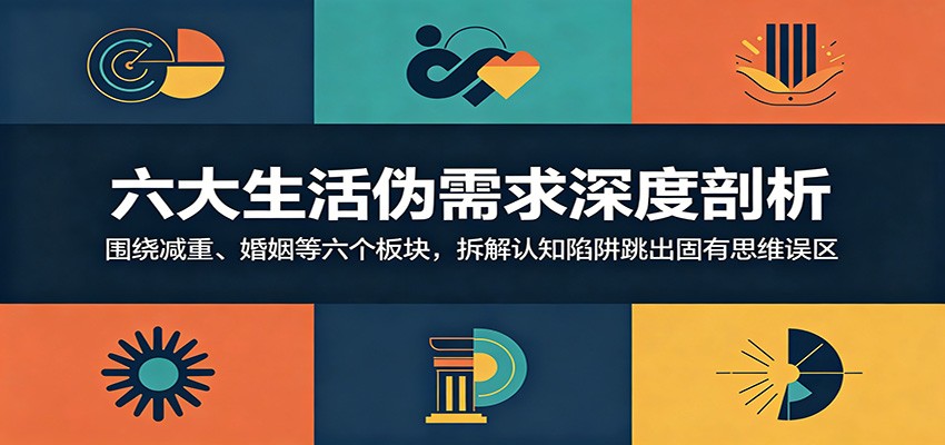 六大生活伪需求深度剖析:围绕减重、婚姻等六个板块,拆解认知陷阱跳出固有思维误区-极客网创