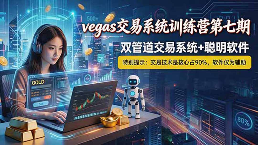 【海外美金AI搬砖】Vegas交易技术+聪明软件, 黄金期货日赚50-1000U, 长期稳定,小白轻松上手-极客网创