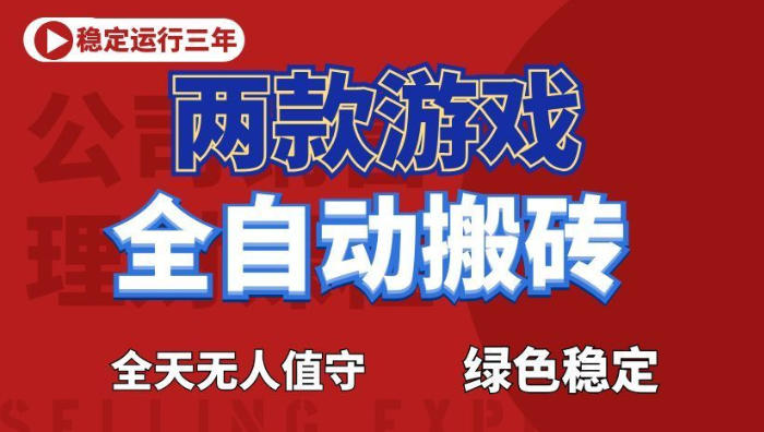 海外游戏全自动搬砖，日入1k+，全天无人值守，绿色稳定！【揭秘】-极客网创
