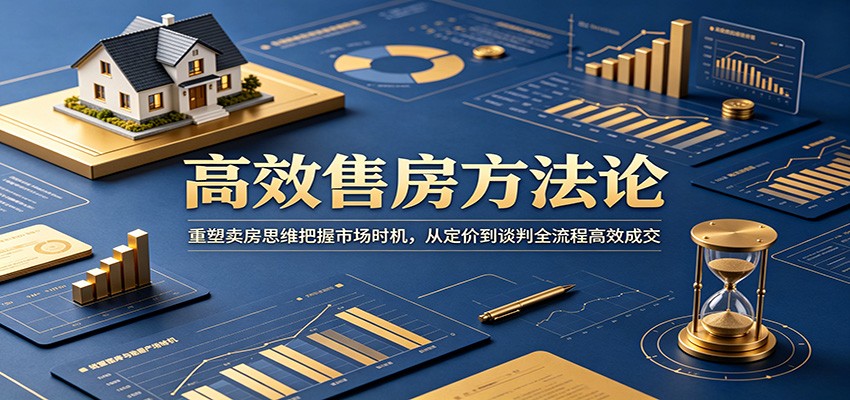 高效售房方法论：重塑卖房思维把握市场时机，从定价到谈判全流程高效成交-极客网创