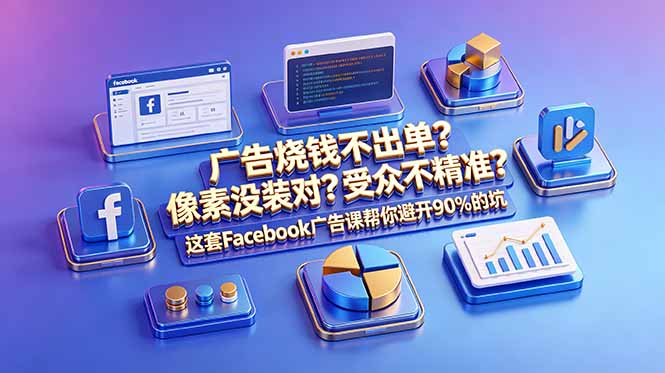 广告烧钱不出单？像素没装对？受众不精准？这套Facebook广告课帮你避开90%的坑-原创双语字幕-极客网创
