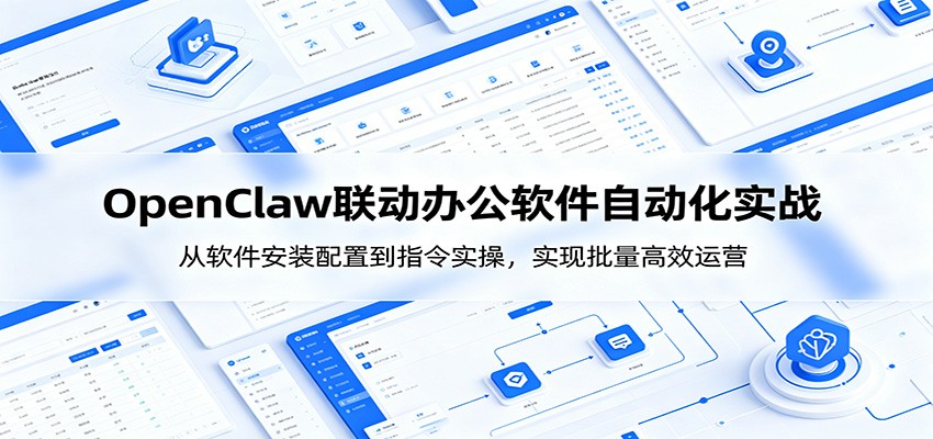 OpenClaw自动化实操课：从软件安装配置到指令实操，实现批量高效运营-极客网创