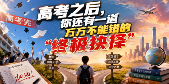 付费文章:高考之后,你还有一道万万不能错的“终极抉择”-极客网创