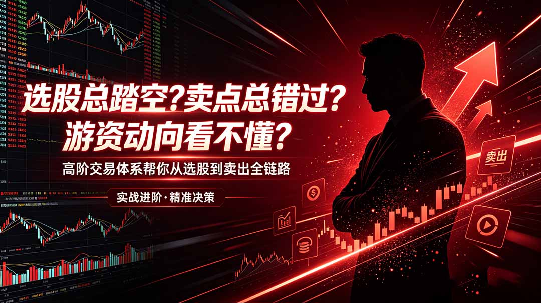 选股总踏空？卖点总错过？游资动向看不懂？高阶交易体系帮你从选股到卖出全链路(更新6月-极客网创