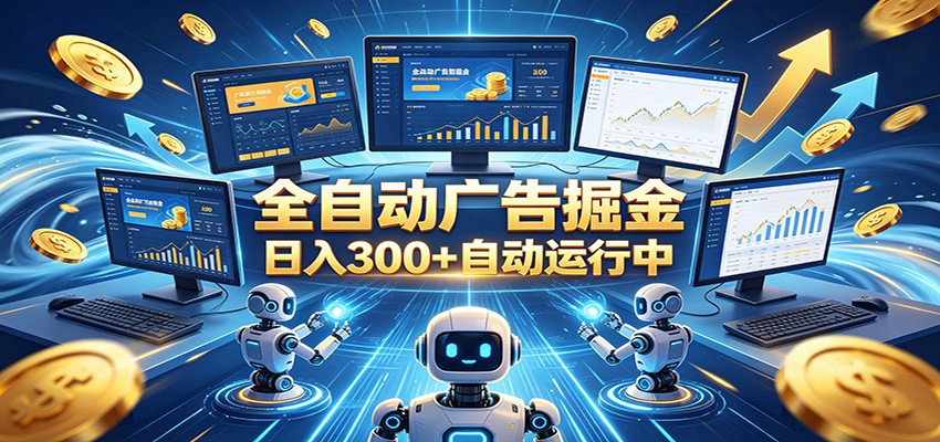 自动广告G机，日入300+，正规平台，广告浏览获益，时间自由，适合各类人群日常增收-极客网创