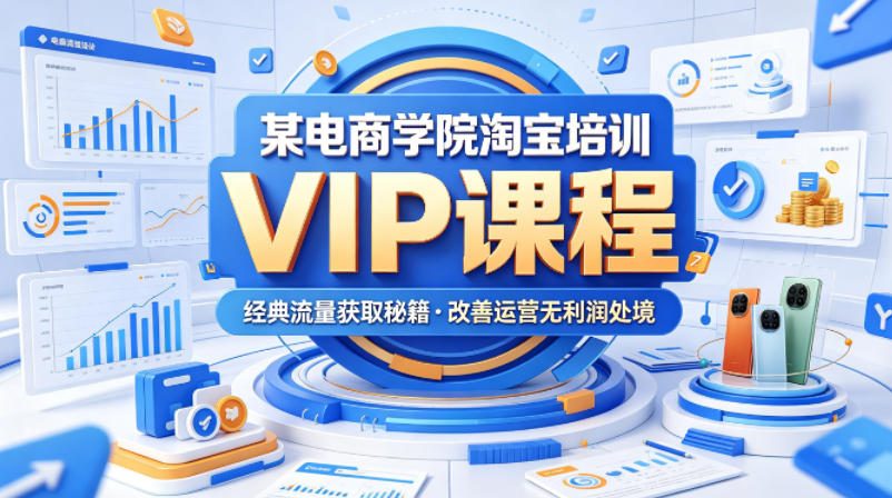 某电商学院淘宝培训VIP课程,各种经典有用的流量获取秘籍,改善运营产品没利润的处境(2026年6月)-极客网创