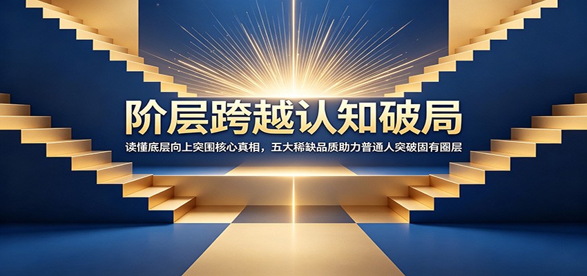 阶层跨越认知破局：读懂底层向上突围核心真相，五大稀缺品质助力普通人突破固有圈层-极客网创