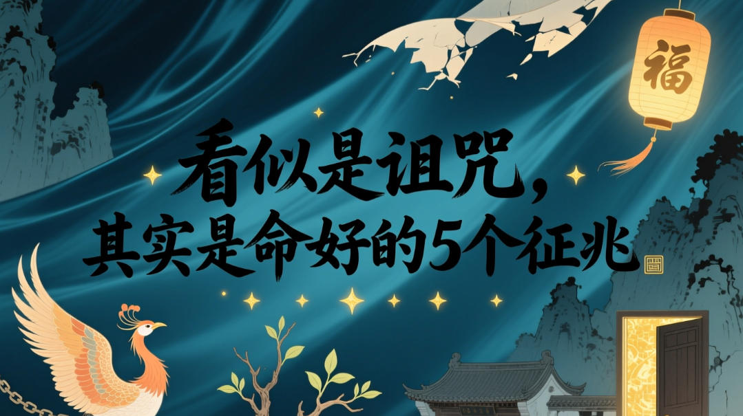付费文章：看似是诅咒，其实是命好的5个征兆-极客网创