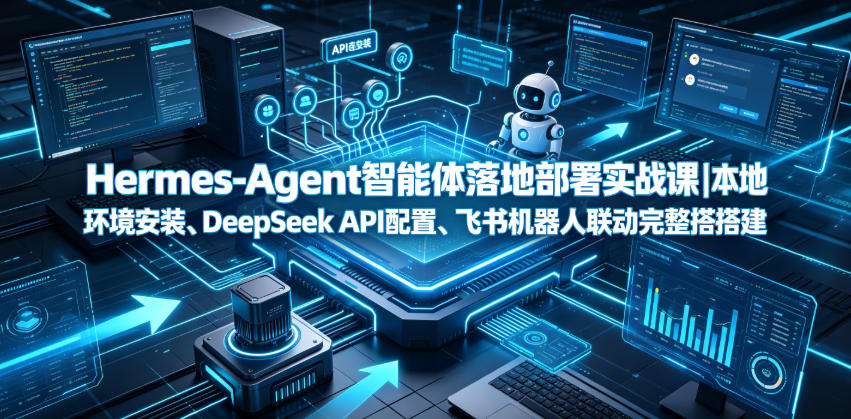 Hermes-Agent智能体落地部署实战课｜本地环境安装、DeepSeek API配置、飞书机器人联动完整搭建教程-极客网创