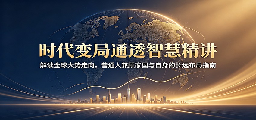 时代变局通透智慧精讲：解读全球大势走向，普通人兼顾家国与自身的长远布局指南-极客网创