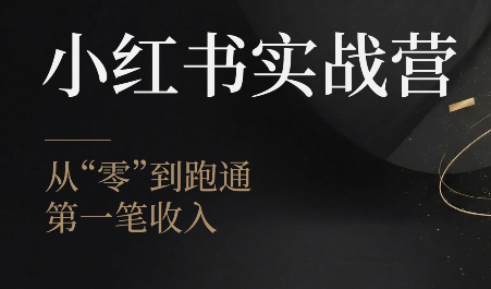 金金老师·小红书实战营-极客网创