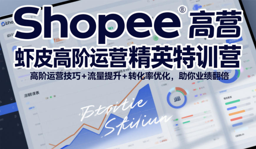 Shopee虾皮高阶运营精英特训营,高阶运营技巧+流量提升+转化率优化,助你业绩翻倍(更新26年7月)-极客网创