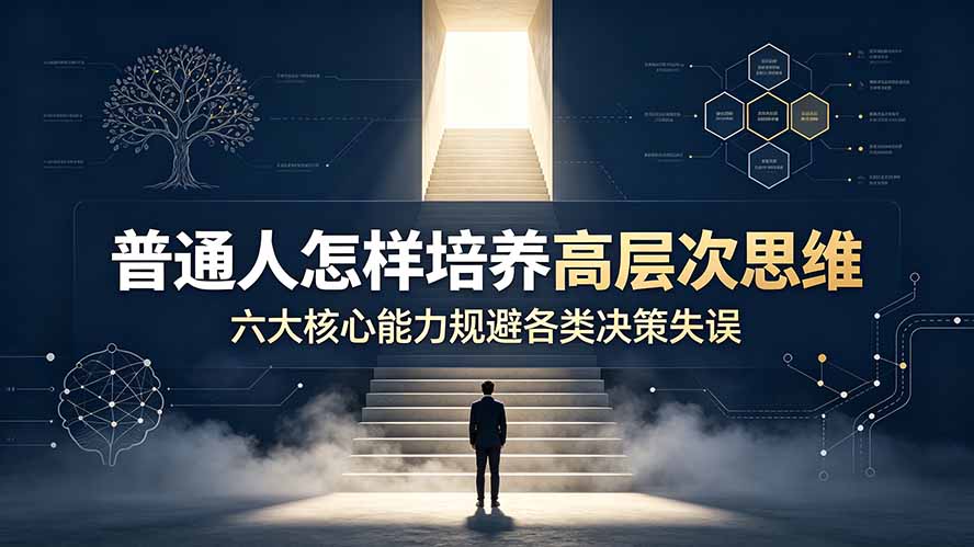 付费文章:普通人怎样培养高层次思维,六大核心能力规避各类决策失误-极客网创