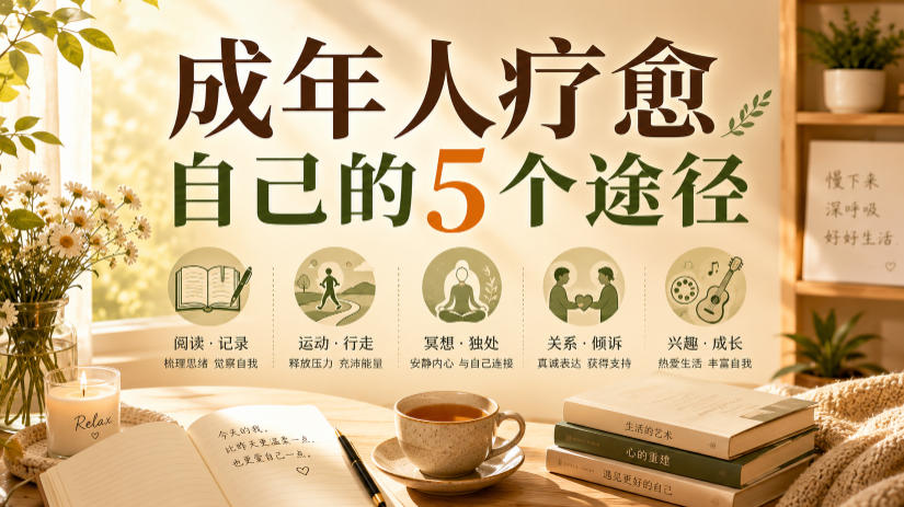 付费文章：成年人疗愈自己的5个途径-极客网创