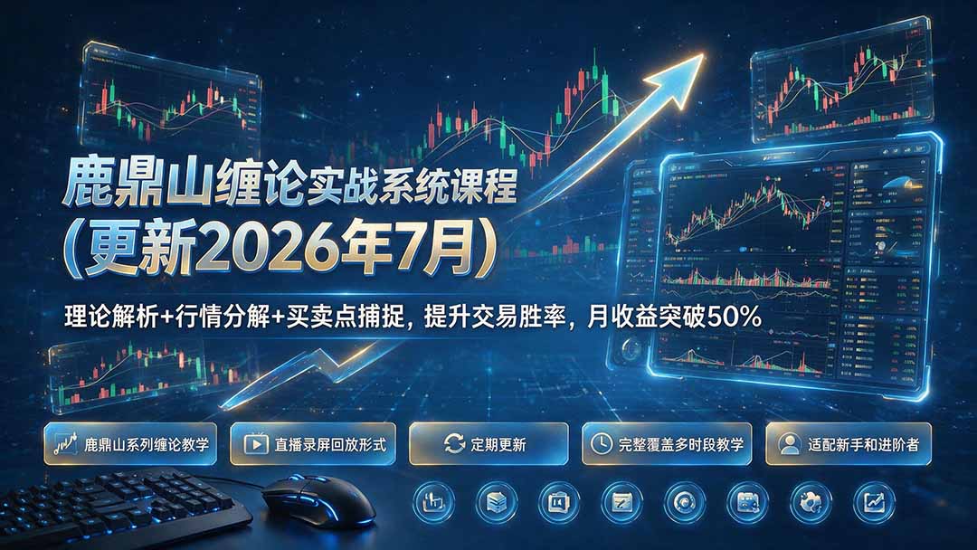 鹿鼎山缠论实战系统课程(更新26年7月-极客网创