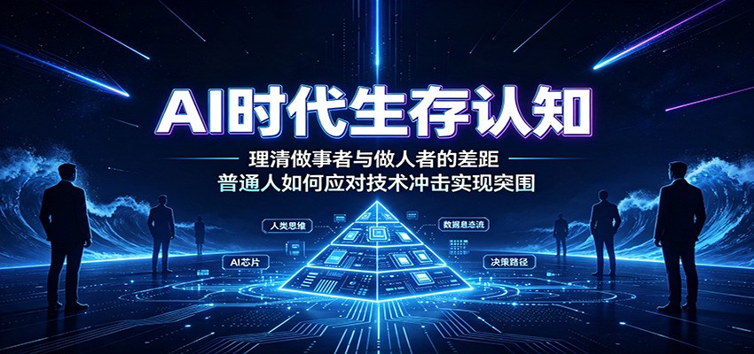 AI时代生存认知:理清做事者与做人者的差距,普通人如何应对技术冲击实现突围-极客网创