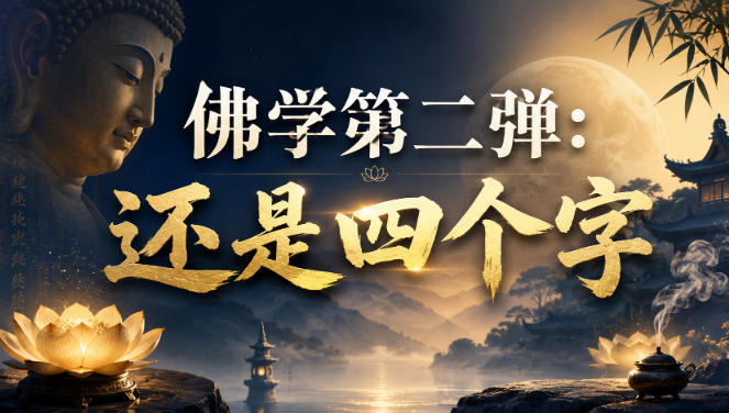 付费文章：佛学第二弹：还是四个字-极客网创