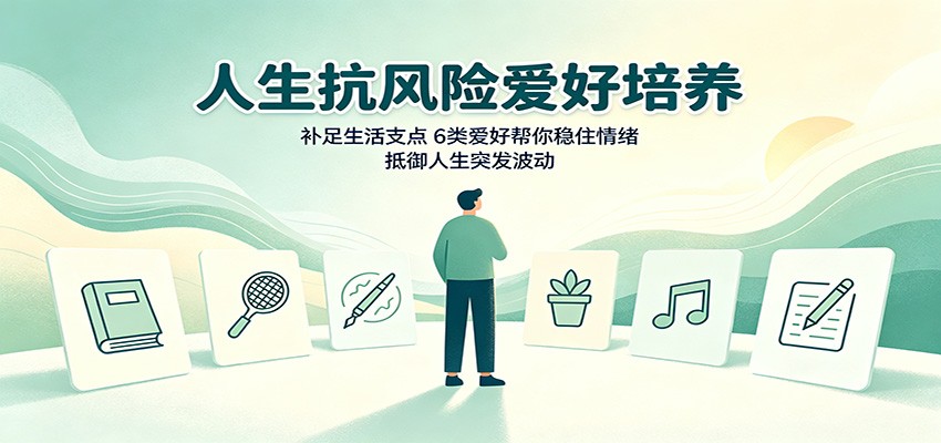人生抗风险爱好培养:补足生活支点,6类爱好帮你稳住情绪,抵御人生突发波动-极客网创