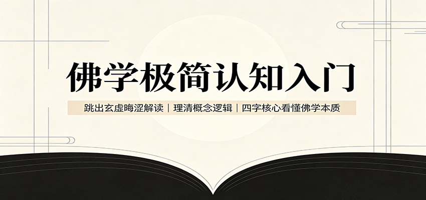 佛学极简认知入门：跳出玄虚晦涩解读，理清概念逻辑，四字核心看懂佛学本质-极客网创