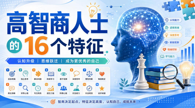 付费文章:高智商人士的16个特征-极客网创