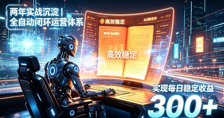 两年实战沉淀|全自动闭环运营体系,实现每日稳定收益300+【揭秘】-极客网创