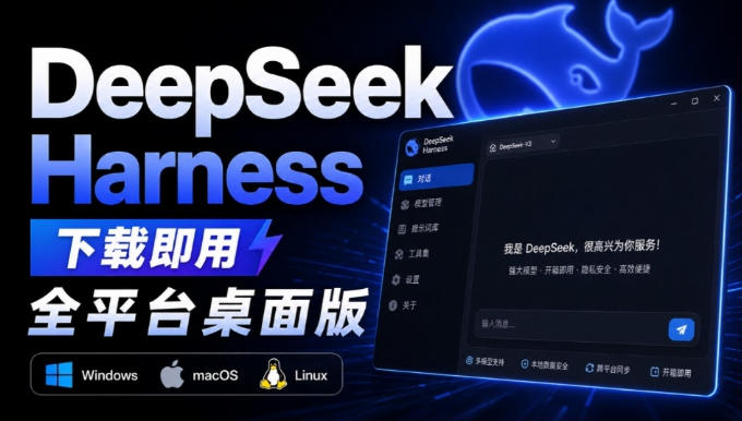 Github上近20万Stars，Harness现在可以双击运行使用了，Harness全平台桌面版-极客网创