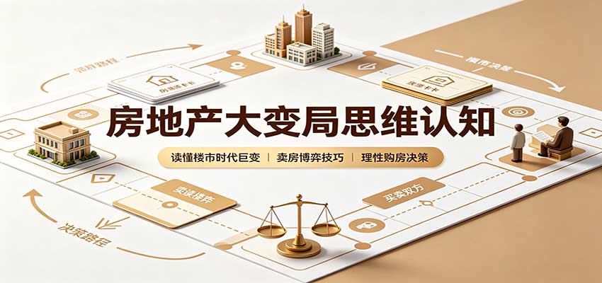 房地产大变局思维认知:读懂楼市时代巨变,卖房博弈技巧,理性购房决策-极客网创