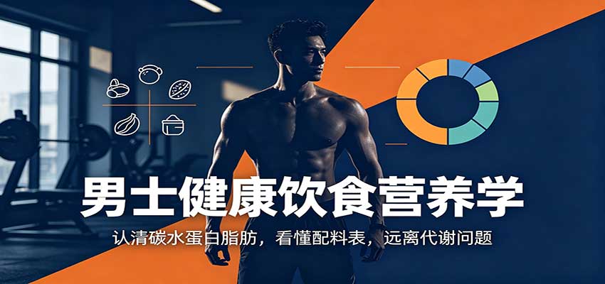 男士健康饮食营养学:认清碳水蛋白脂肪,看懂配料表,远离代谢问题-极客网创
