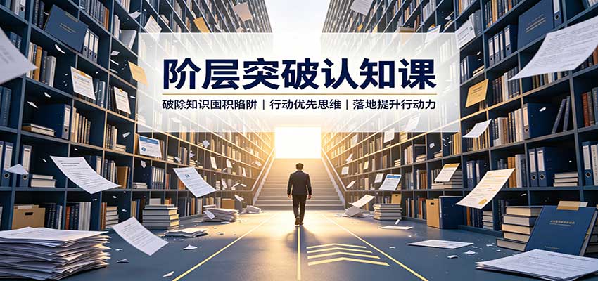 阶层突破认知课：破除知识囤积陷阱，行动优先思维，落地提升行动力-极客网创
