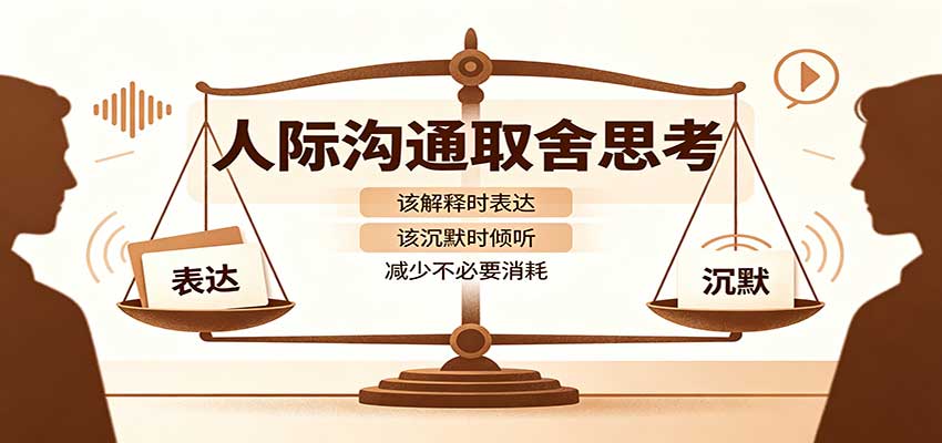 人际沟通取舍思考：分清解释与沉默边界，拿捏职场生活沟通分寸减少情绪内耗-极客网创