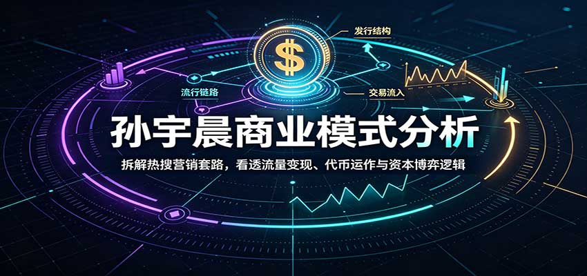 孙宇晨商业模式分析：拆解热搜营销套路，看透流量变现、代币运作与资本博弈逻辑-极客网创