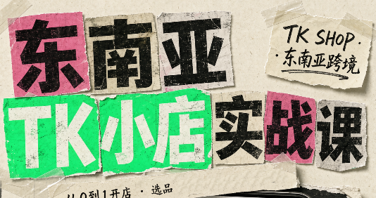 东南亚TK小店实战课(基础+进阶)-极客网创