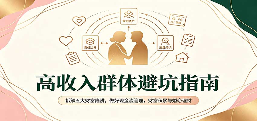 高收入群体避坑指南：拆解五大财富陷阱，做好现金流管理，财富积累与婚恋理财-极客网创
