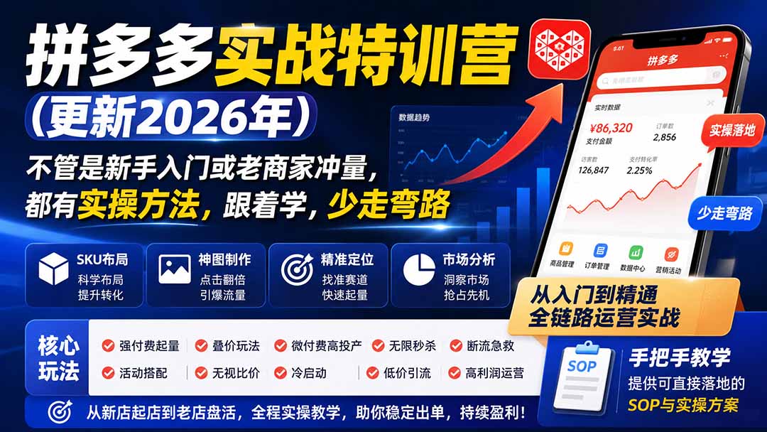 拼多多实战特训营(更新0917-极客网创